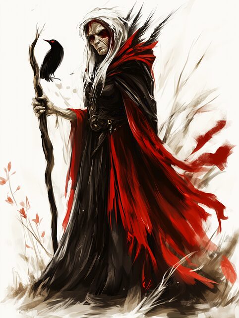 pagan, paganism, mythology, goddess, god, fantasy, artwork, concept art, baba yaga, folklore, dark goddess