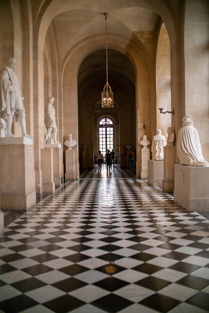 versailles, castle, hall, museum, interior, sculptures, statues, hallway, architecture, france, castle, castle, castle, castle, castle, hall, hall, museum, museum, museum, hallway