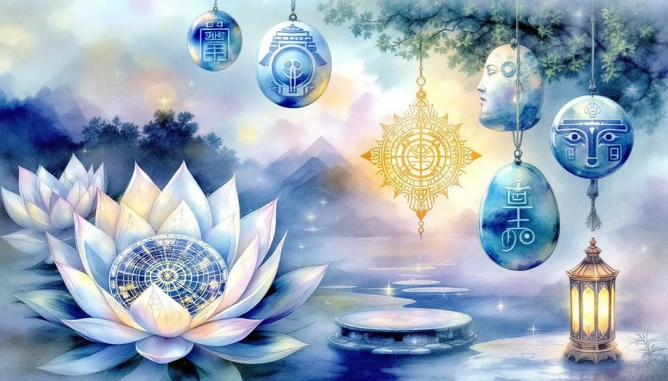 Ancient symbols representing beliefs about the afterlife.