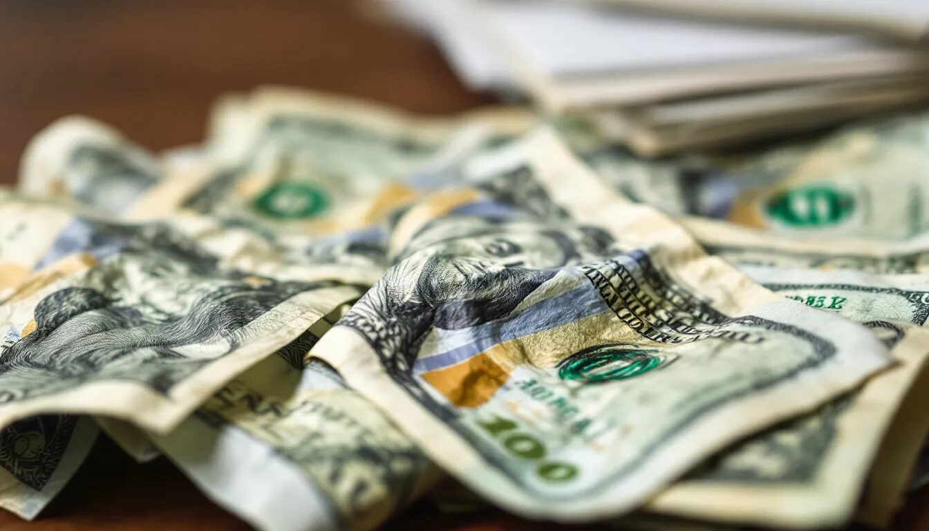 In the image, various currency notes are displayed alongside a collection of coins, symbolizing financial abundance and good fortune. This visual representation connects to the concept of angel numbers, suggesting that money can be seen as a sign from the spiritual universe guiding us towards new beginnings and opportunities in life.